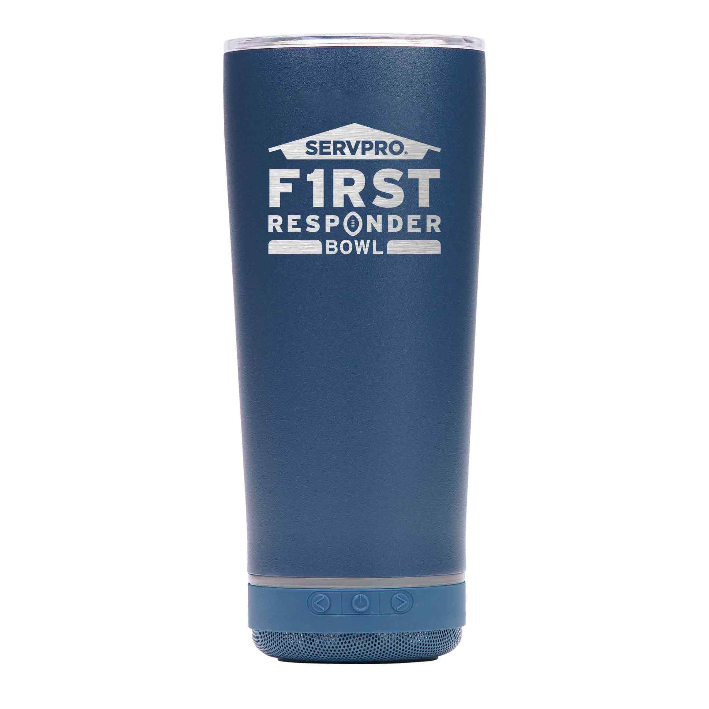 ****FIRST RESPONDER BOWL LIMITED EDITION VIBE 18oz TUMBLER WITH BLUETOOTH SPEAKER!!!****